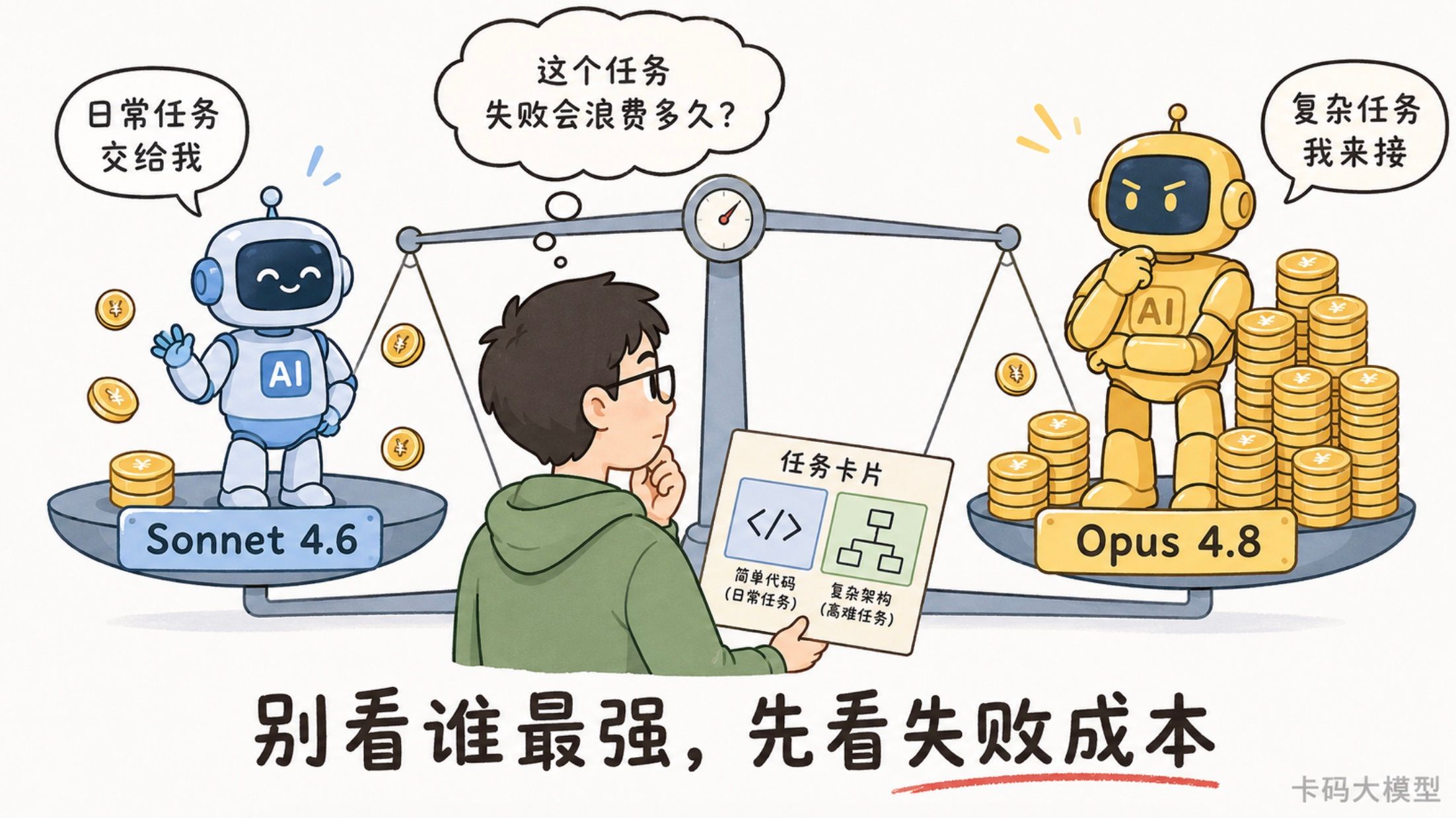 天平决策 - 别看谁最强，先看失败成本