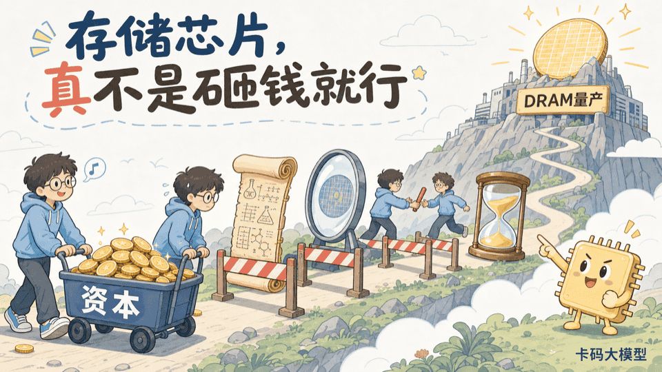 存储芯片制造壁垒卡通