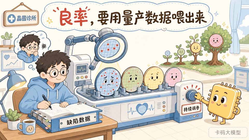 DRAM量产学习曲线卡通