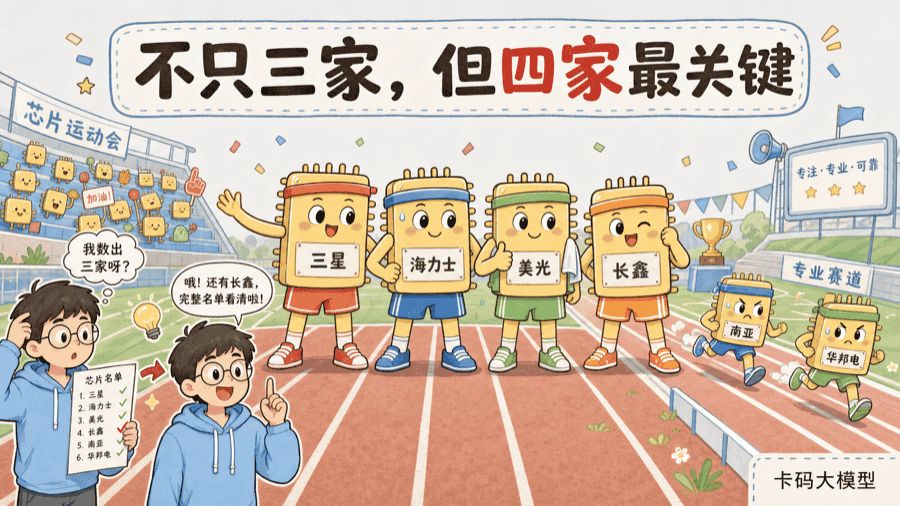 全球DRAM厂商格局