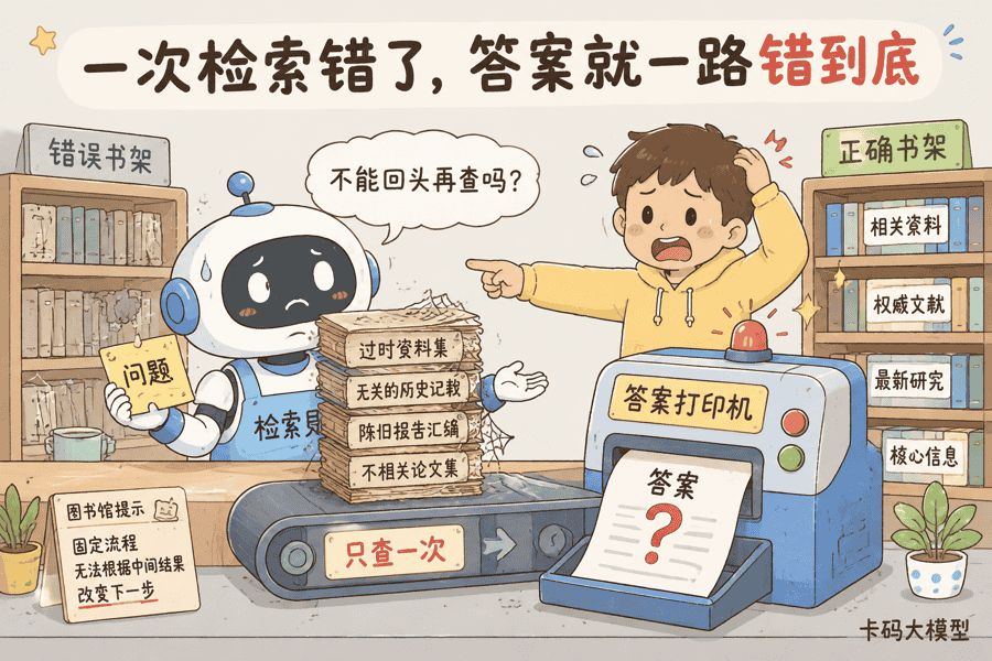 传统RAG固定检索困境