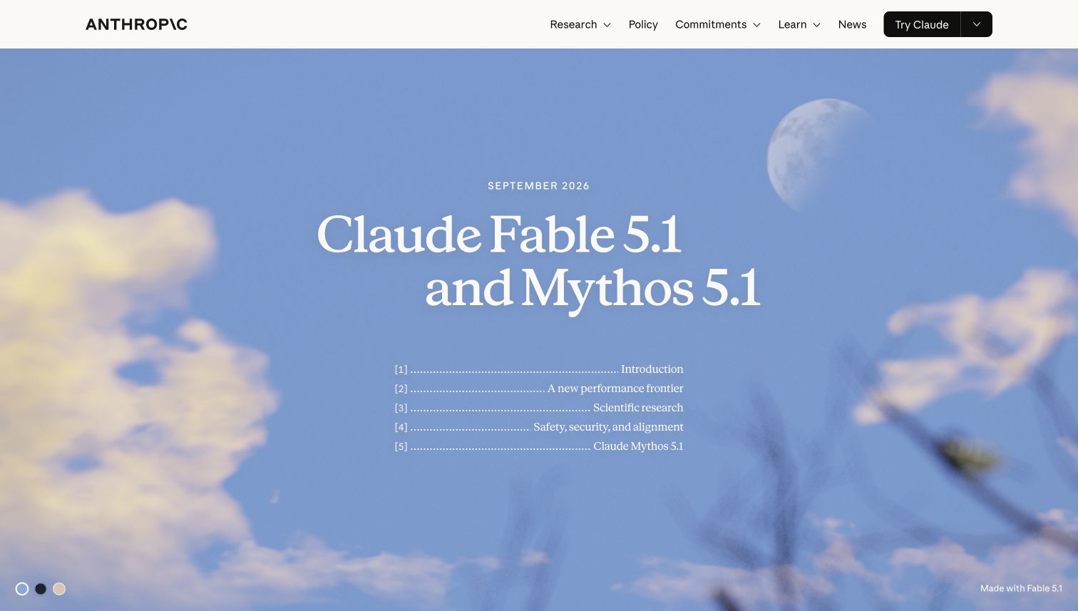 Fable 5.1发布首屏